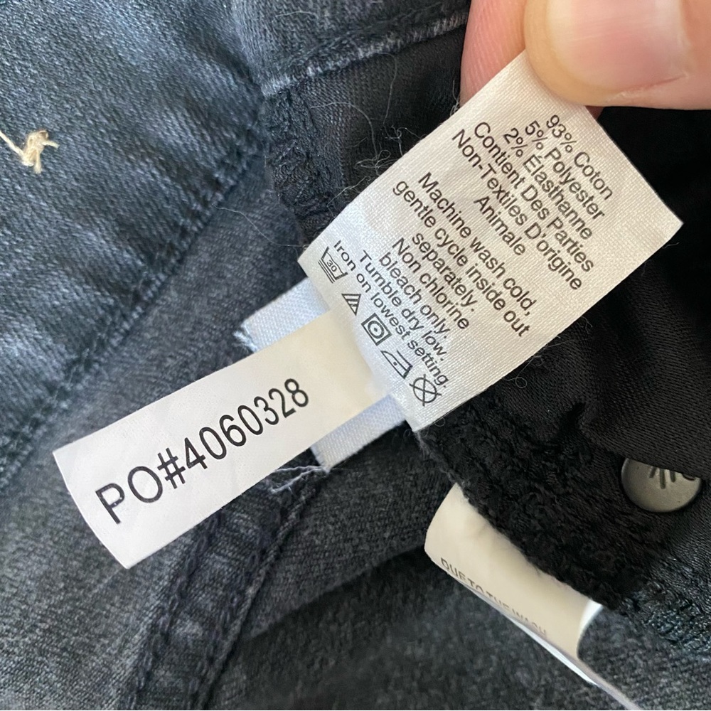 Madewell 9” high-rise skinny jeans in Black Sea, size 25 - Picture 11 of 11